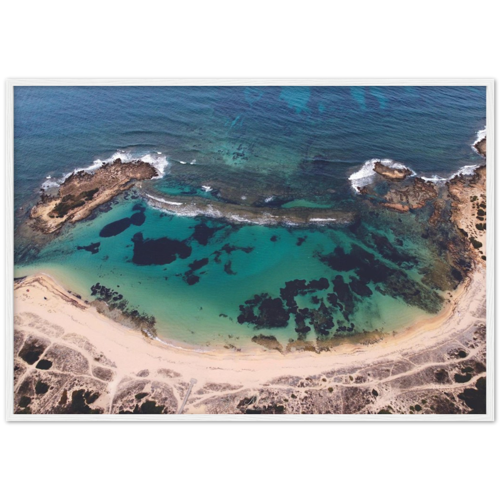 "Sa Mesalonga" poster cornice in legno