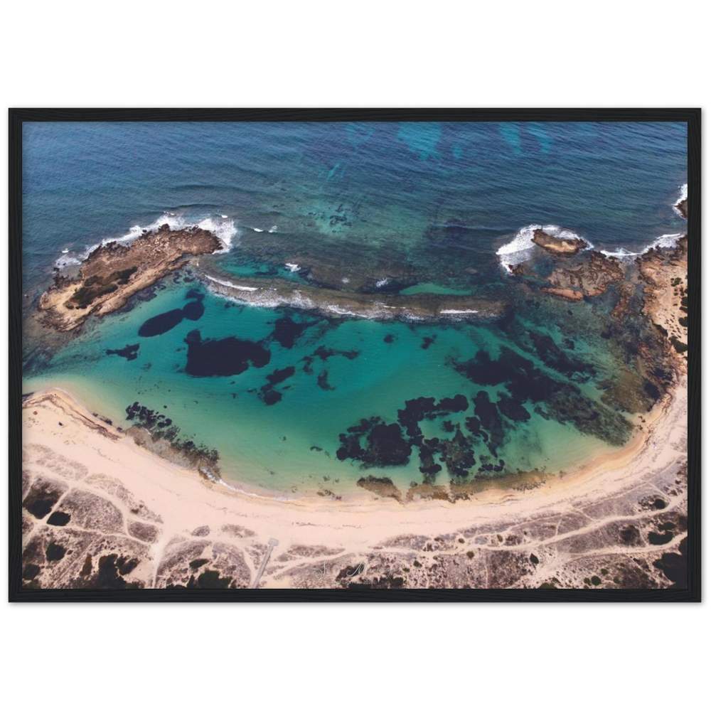 "Sa Mesalonga" poster cornice in legno