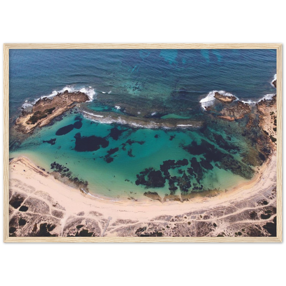 "Sa Mesalonga" poster cornice in legno