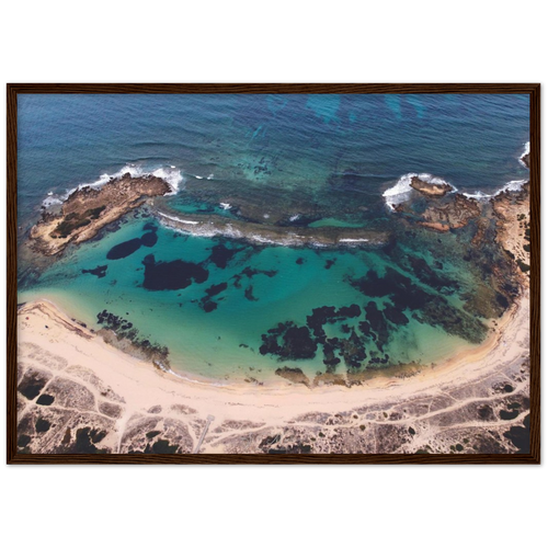 "Sa Mesalonga" poster cornice in legno