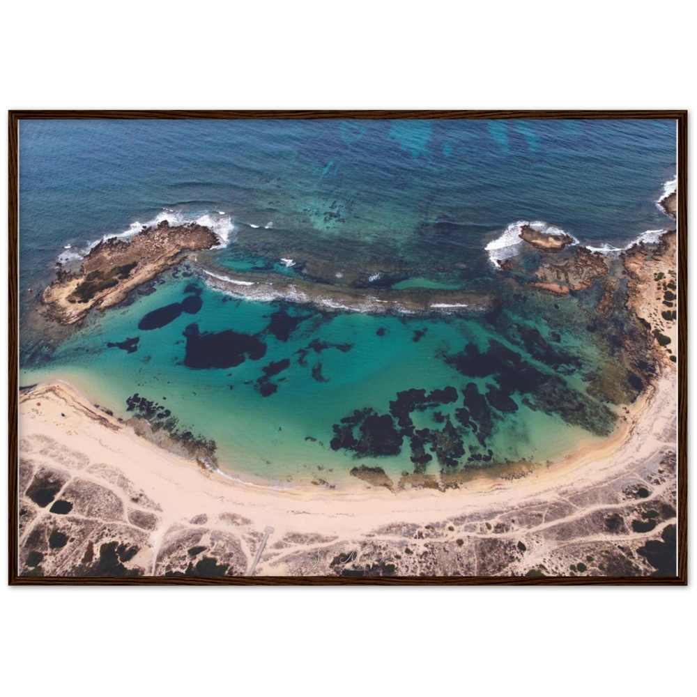 "Sa Mesalonga" poster cornice in legno